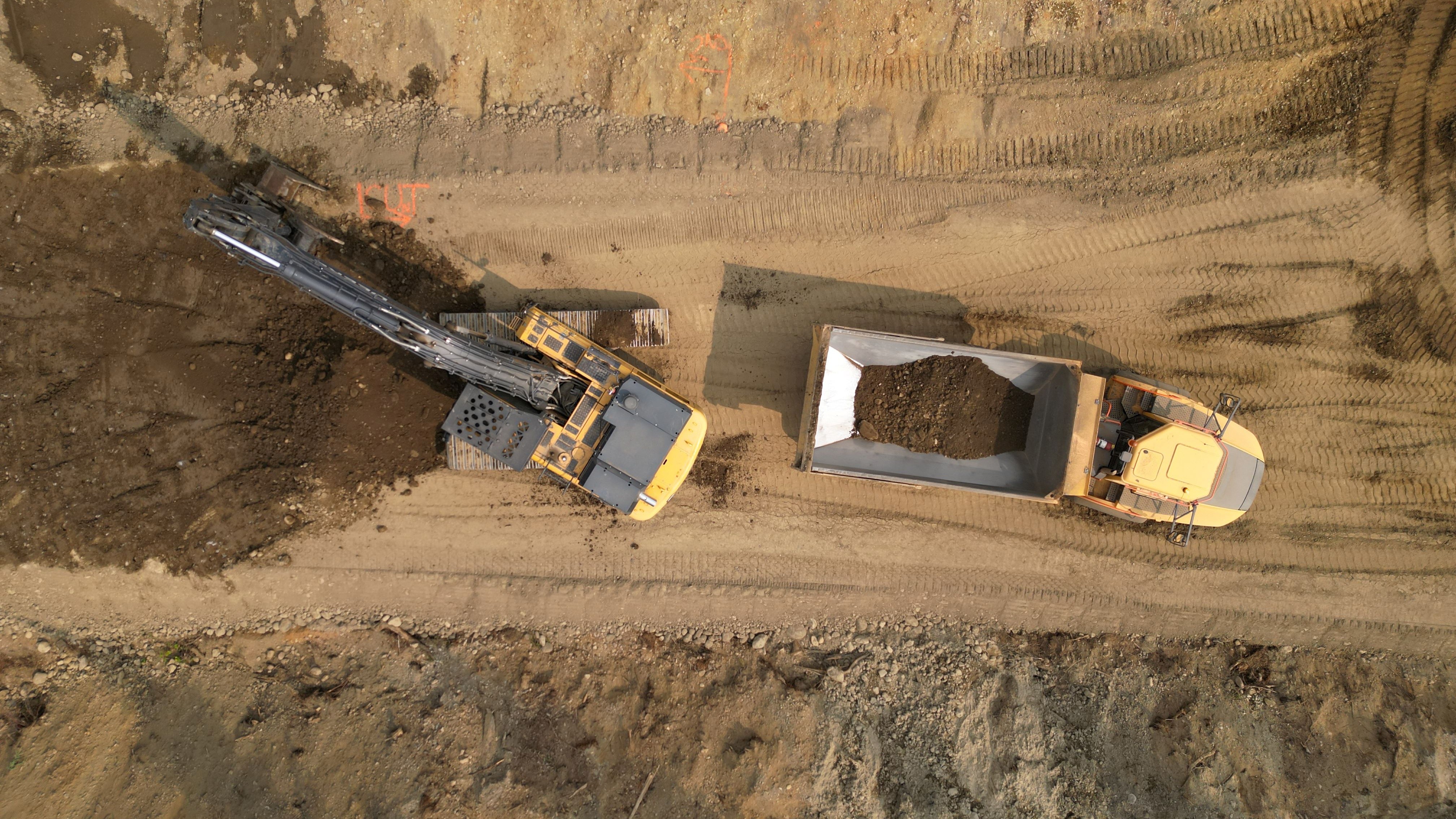 Civic infrastructure and public works aerial